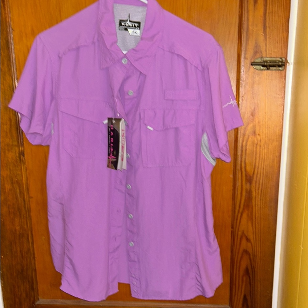 Columbia Women's Button Down Shirt in Purple